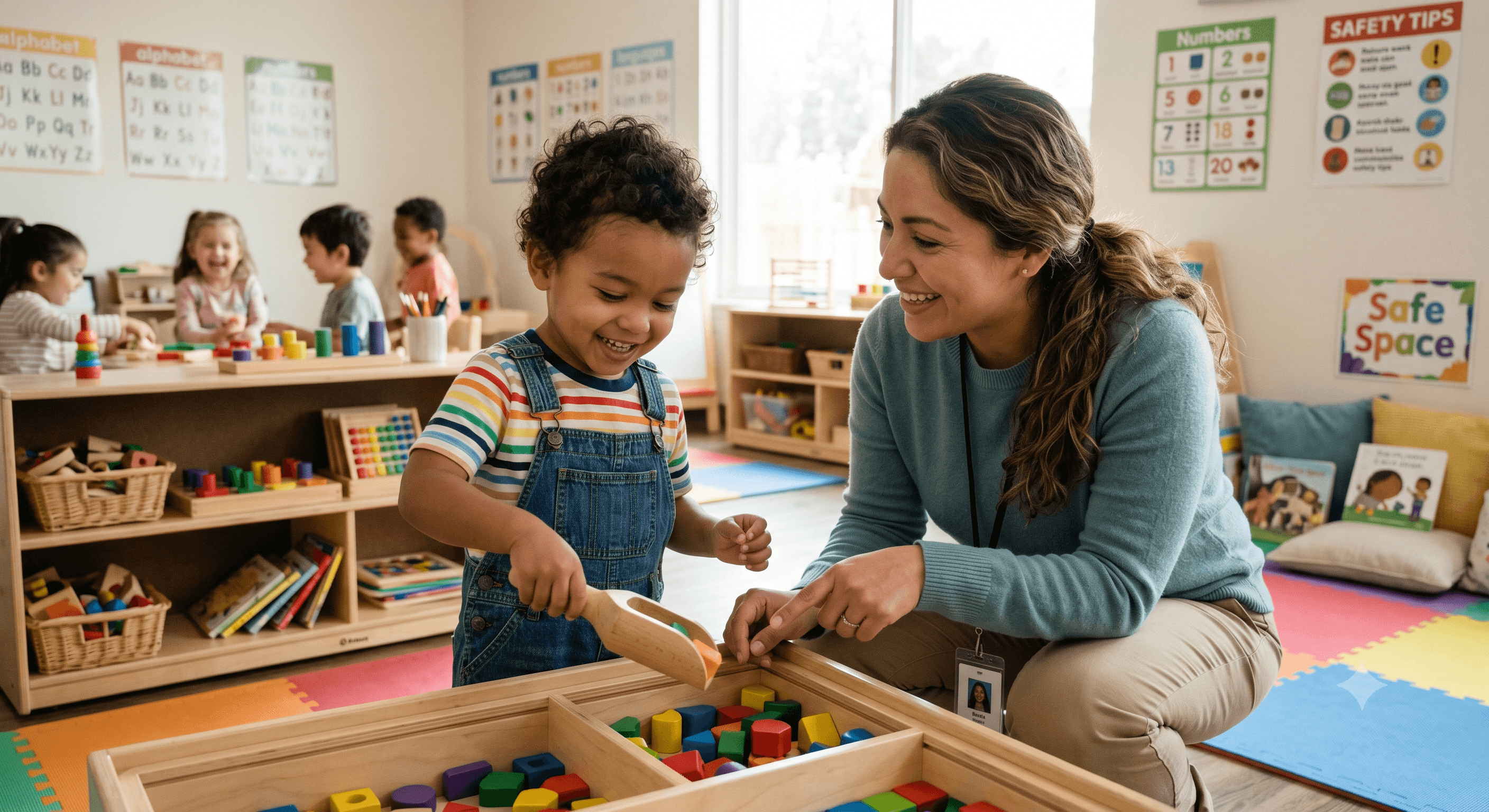 Child in early learning environment
